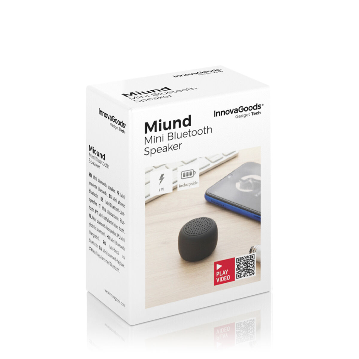 Mini Altavoz Inalámbrico Recargable Portátil Miund InnovaGoods V0103334_10