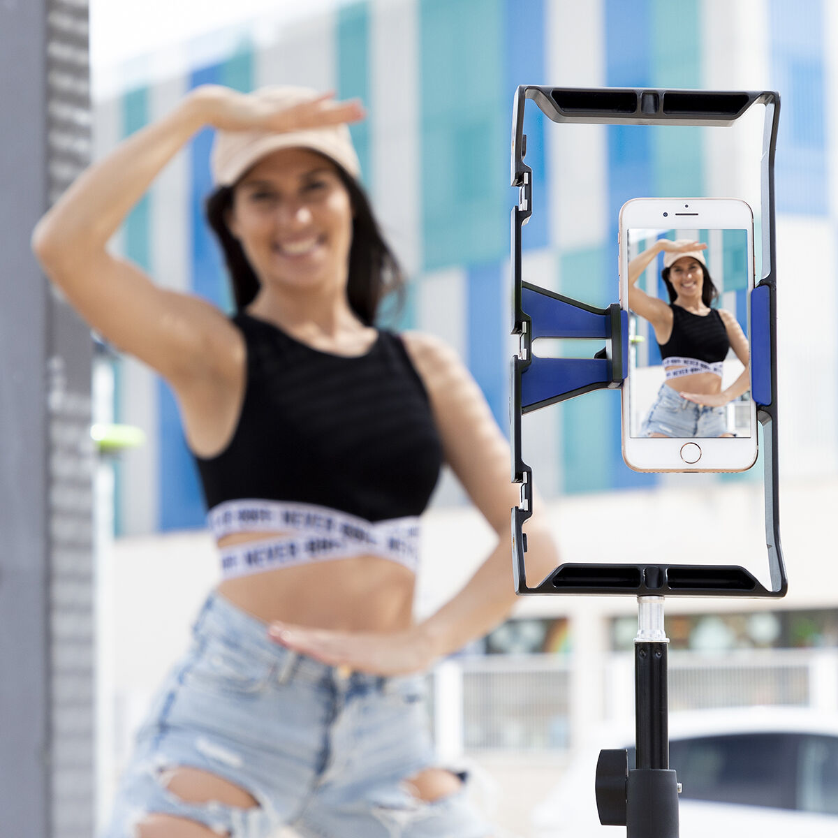 Soporte para Smartphone con Estabilizador Manual Stafect InnovaGoods V0103464_1