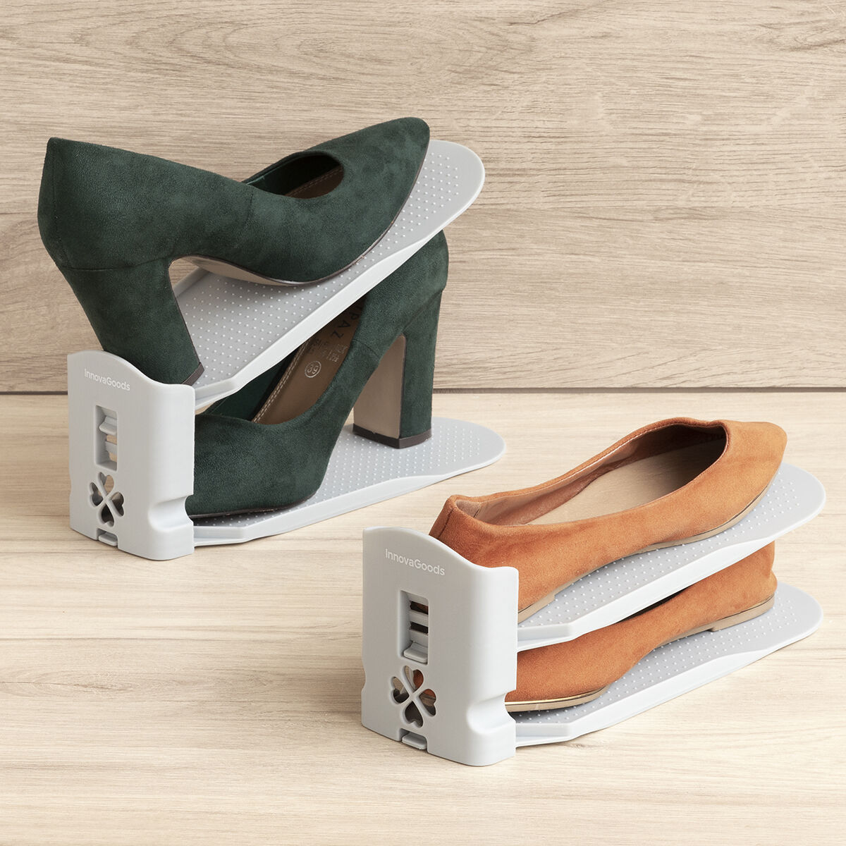 Organizador de Zapatos Regulable Sholzzer InnovaGoods 6 Unidades V0103546_3