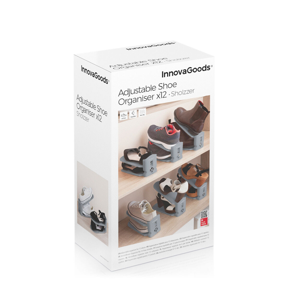 Organizador de Zapatos Regulable Sholzzer InnovaGoods 6 Unidades V0103546_11