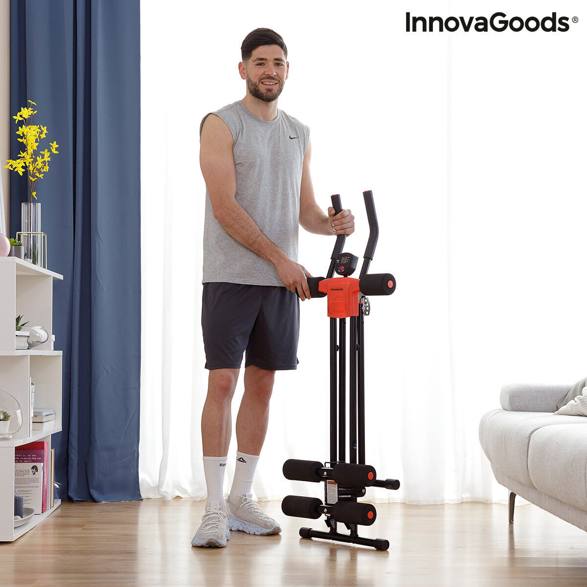 Máquina de Abdominales Plegable con Guía de Ejercicios InnovaGoods V0103487 (Reacondicionado B) V0800215_13