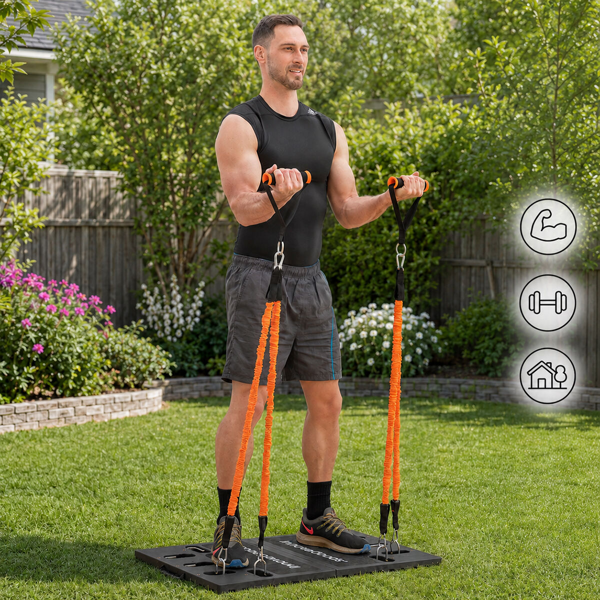 Sistema de Entrenamiento Integral Portátil con Guía de Ejercicios Gympak Max InnovaGoods V0103087_4