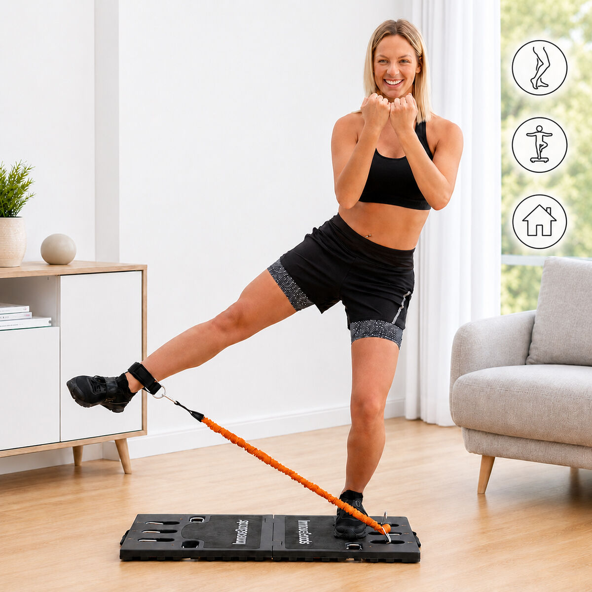 Sistema de Entrenamiento Integral Portátil con Guía de Ejercicios Gympak Max InnovaGoods V0103087_6