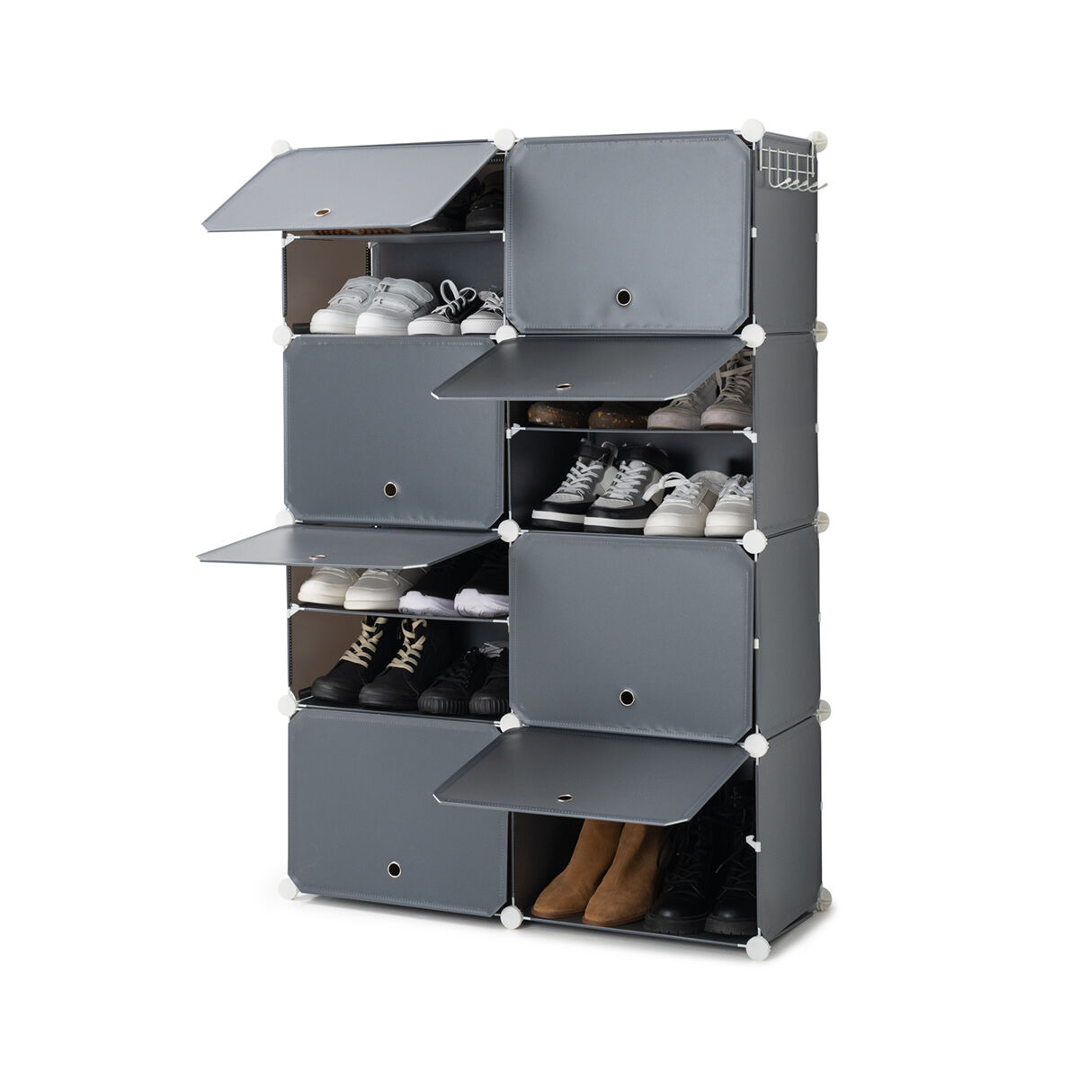 Zapatero Modular Portátil InnovaGoods Gris V0103911_8