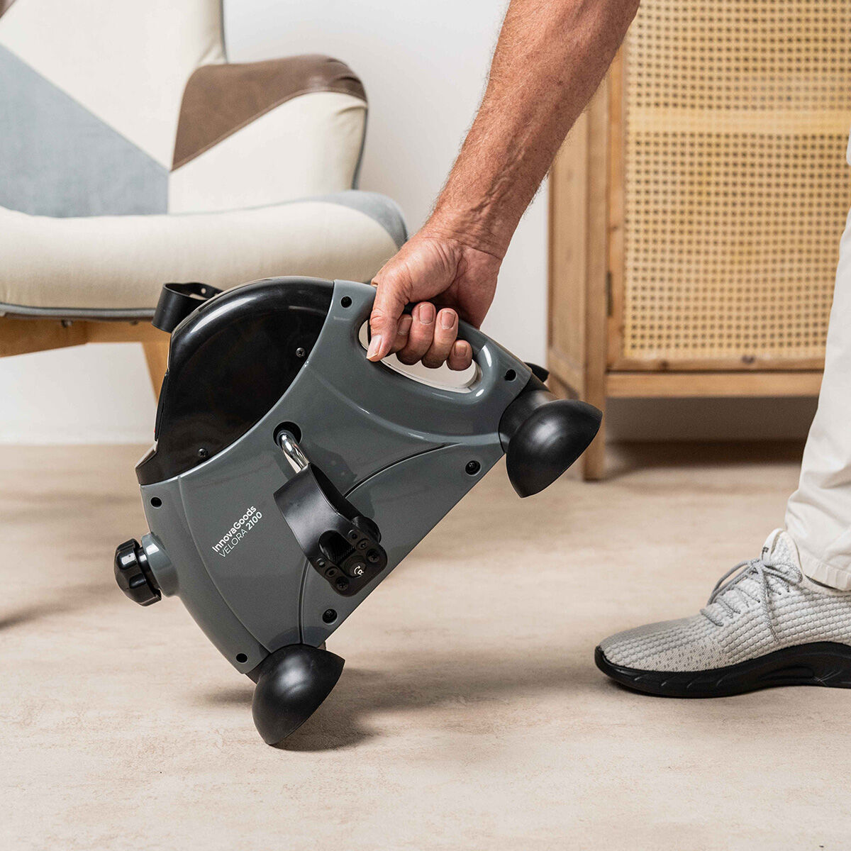 Pedaleador Estático para Piernas y Brazos con Esterilla Velora 2100 InnovaGoods V0104007_4