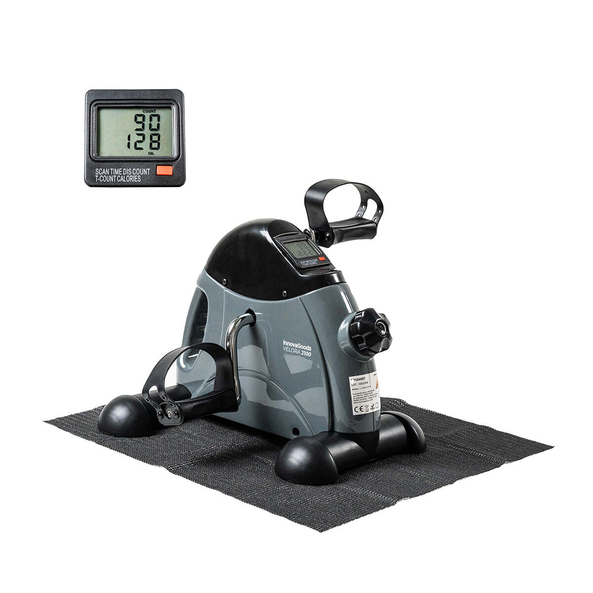 Pedaleador Estático para Piernas y Brazos con Esterilla Velora 2100 InnovaGoods V0104007_6