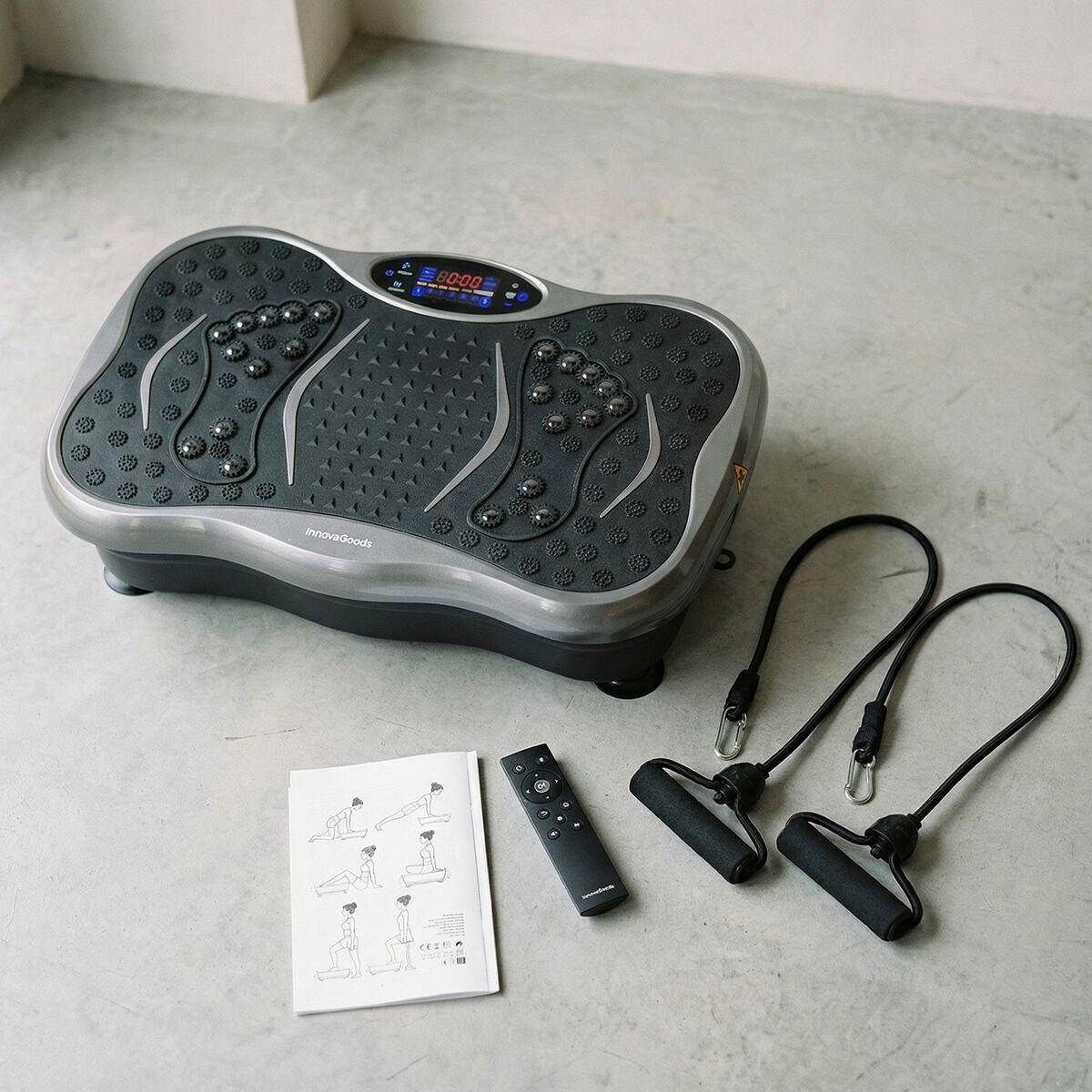 Plataforma Vibratoria con Altavoz, Bandas de Resistencia y Mando a Distancia Vivflow InnovaGoods V0104048_1