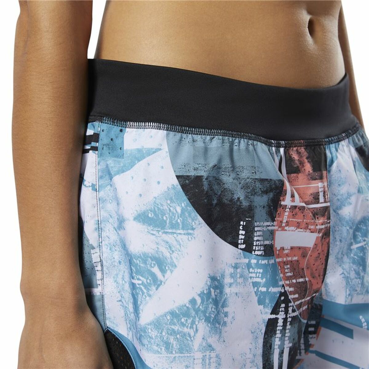 Pantalones Cortos Deportivos para Mujer Reebok Wor Moonshift Azul cielo S6498017_3