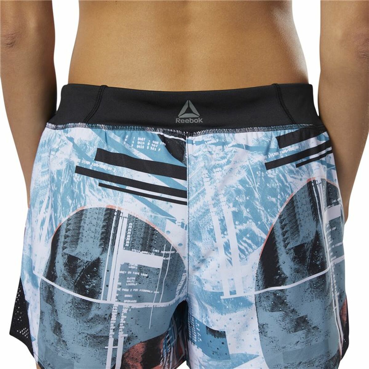 Pantalones Cortos Deportivos para Mujer Reebok Wor Moonshift Azul cielo S6498017_4