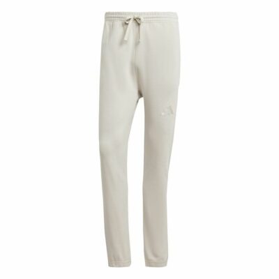 Adidas All Szn French Terry Regular Tapered White Beige Men's Long Tracksuit Pants