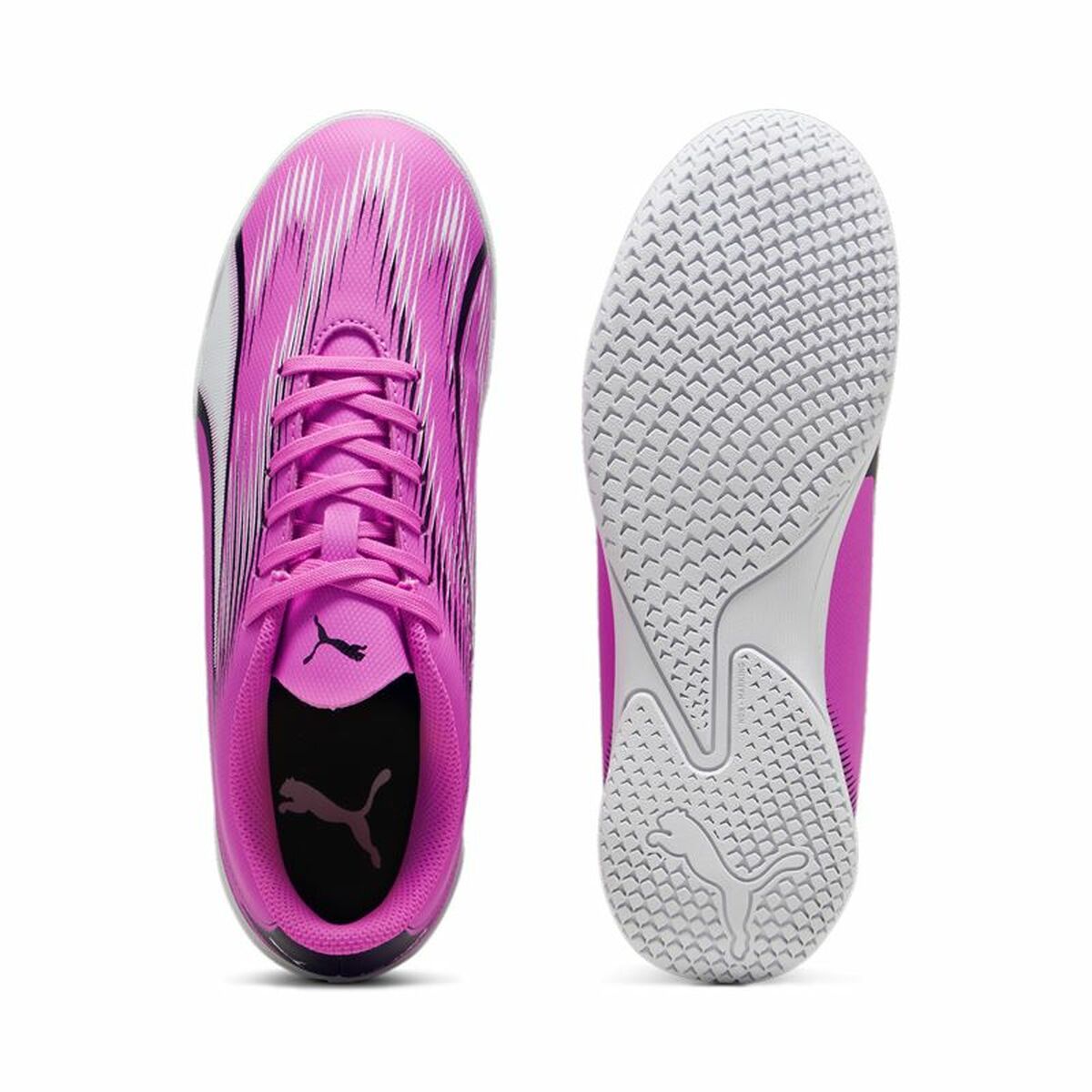 Zapatillas de Fútbol Sala para Niños Puma Ultra Play Blanco Rosa oscuro Infantil Unisex S64137332_2