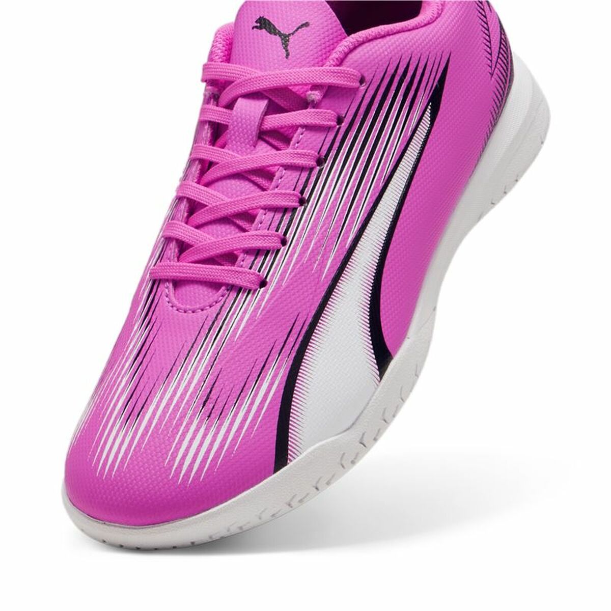 Zapatillas de Fútbol Sala para Niños Puma Ultra Play Blanco Rosa oscuro Infantil Unisex S64137332_3