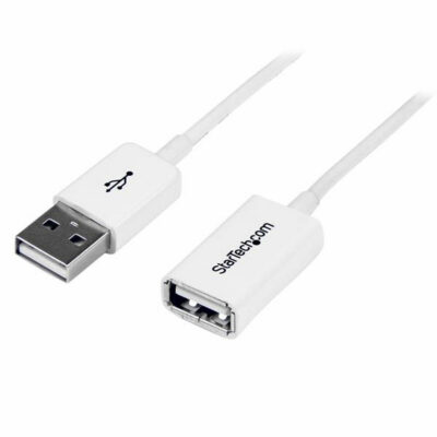 Câble USB blanc Startech USBEXTPAA1MW