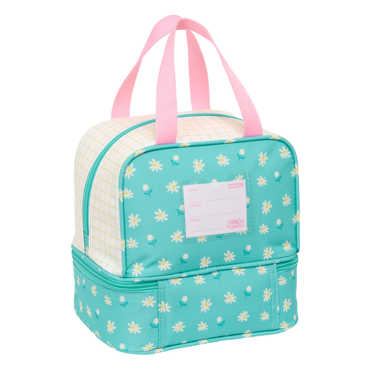 Portameriendas Peppa Pig Pretty flowers Amarillo Menta 20 x 20 x 15 cm S4311430_2