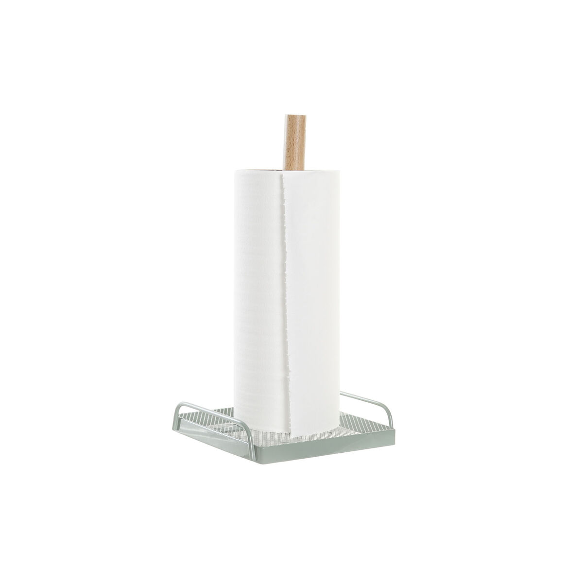 Portarrollo de Papel de Cocina DKD Home Decor Beige Metal Menta Pino (16 x 15 x 29,5 cm) (2 Unidades) S3037199_2