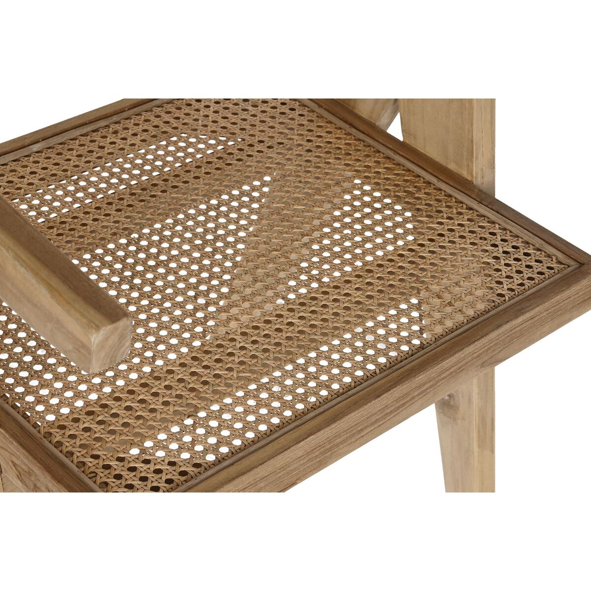 Silla de Comedor DKD Home Decor Natural Teca Ratán (58 x 56 x 82 cm) S3034240_4