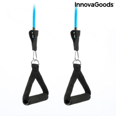 Set de Bandas de Resistencia con Accesorios y Guía de Ejercicios Rebainer InnovaGoods Látex (Reacondicionado A)