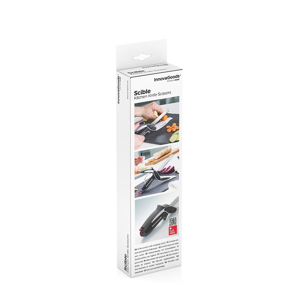 Cuchillo-Tijera con Mini Tabla de Cortar Integrada Scible InnovaGoods V0100993_6