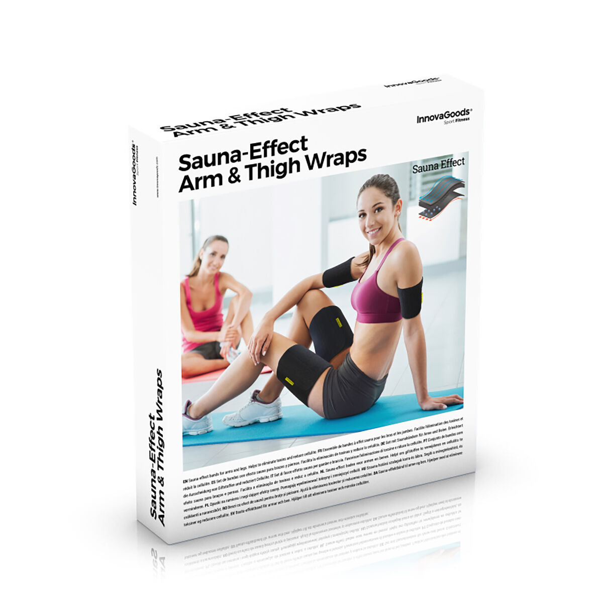 Bandas Deportivas con Efecto Sauna para Brazos y Piernas InnovaGoods 4 Unidades V0101065_6