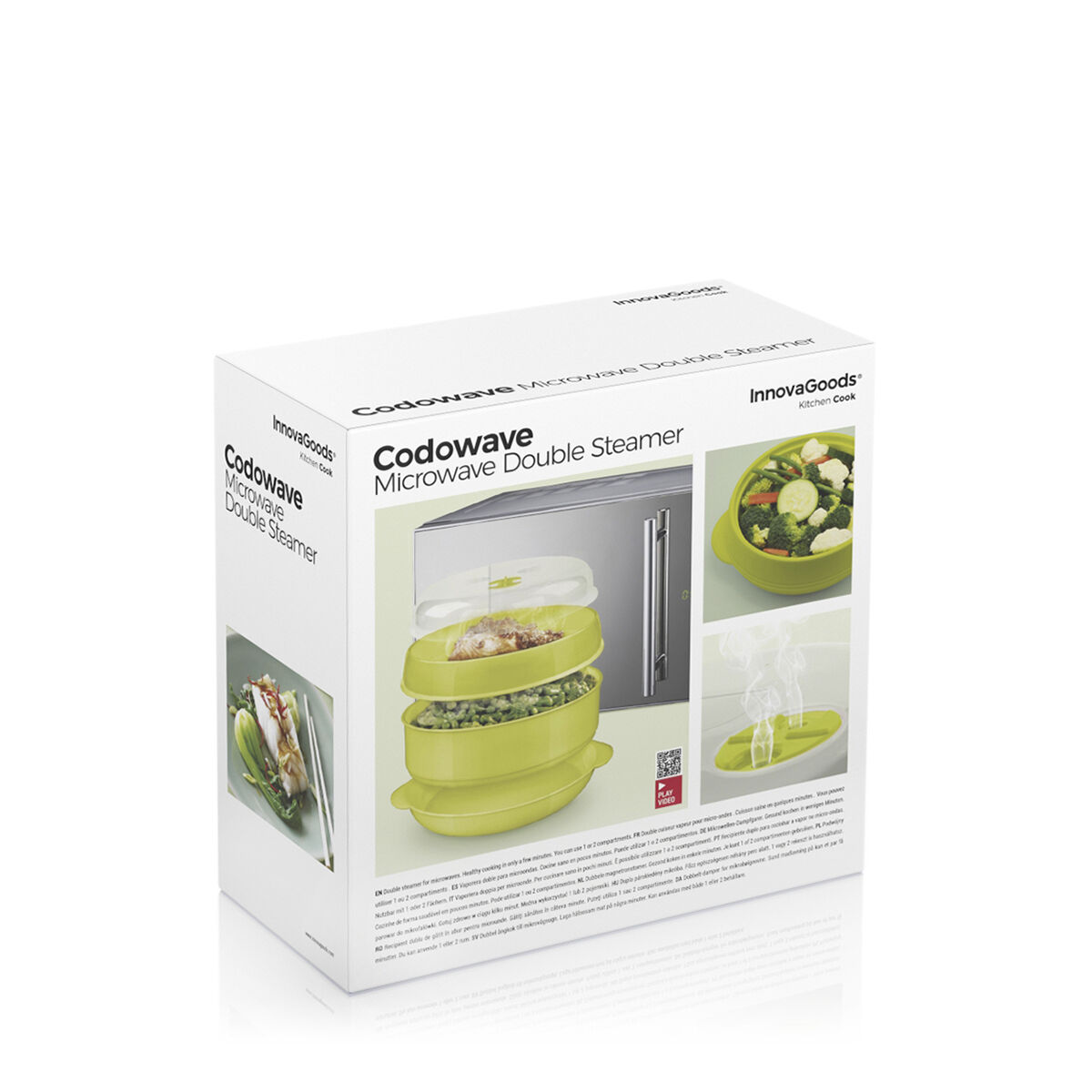 Vaporera Doble para Microondas Codowave InnovaGoods V0101128_6