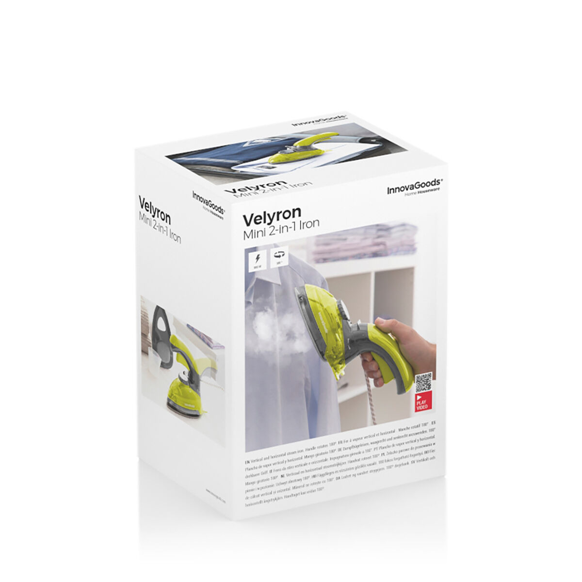 Ferro da stiro a vapore mini verticale e orizzontale 2 in 1 Velyron InnovaGoods 800W V0103271_13