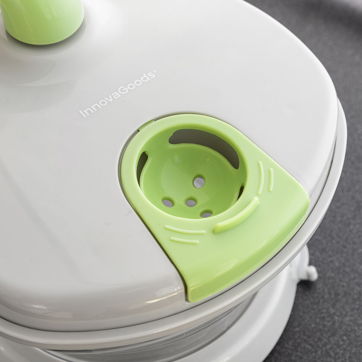 Centrifugadora, Picadora y Mezcladora Manual 4 en 1 con Accesorios y Recetas Chopix InnovaGoods V0103292_6