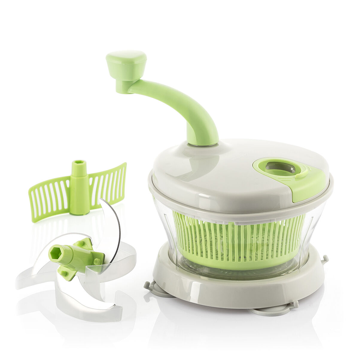 Centrifugadora, Picadora y Mezcladora Manual 4 en 1 con Accesorios y Recetas Chopix InnovaGoods V0103292_13