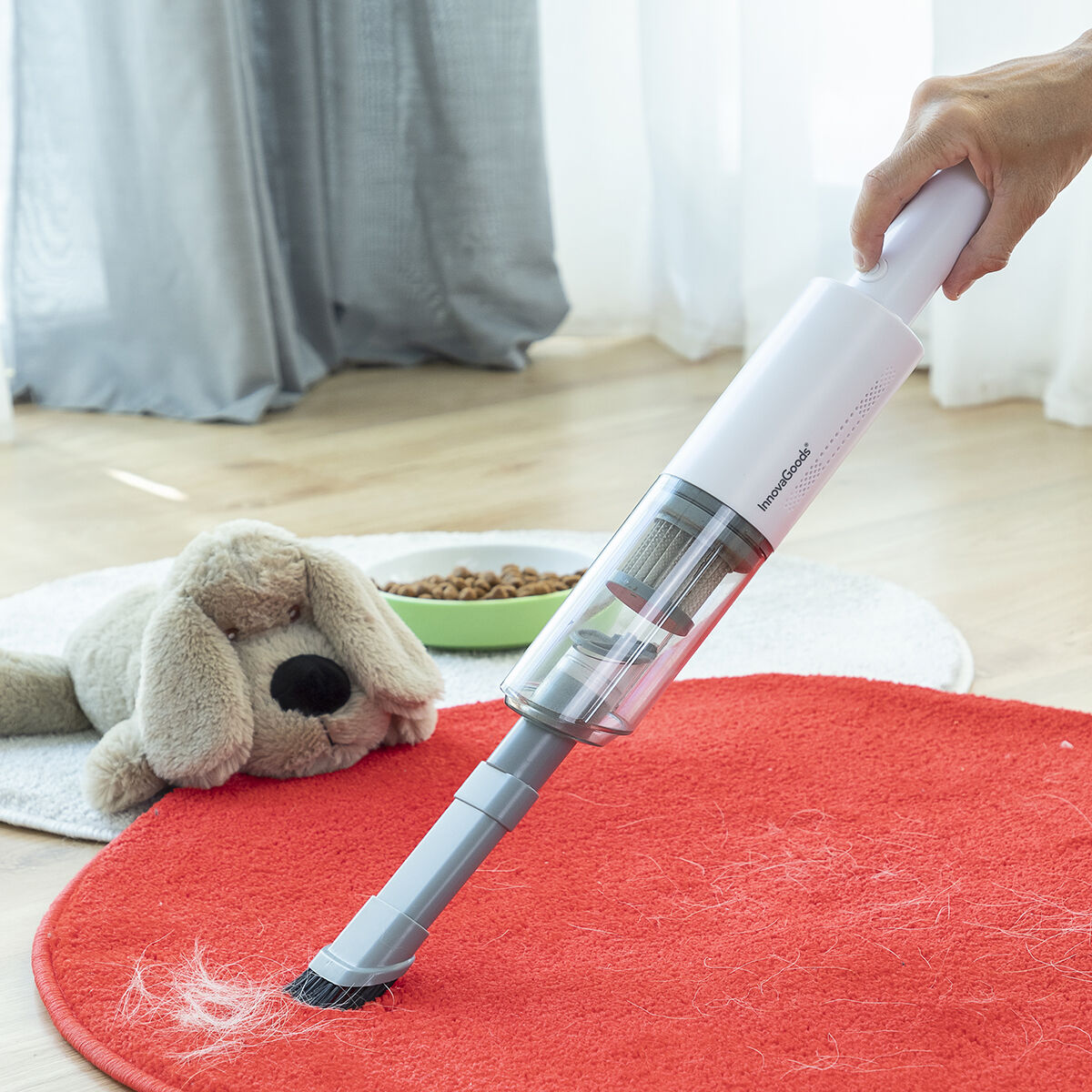 Hancuum InnovaGoods Rechargeable Handheld Vacuum Cleaner with 3 Accessories V0103300_0