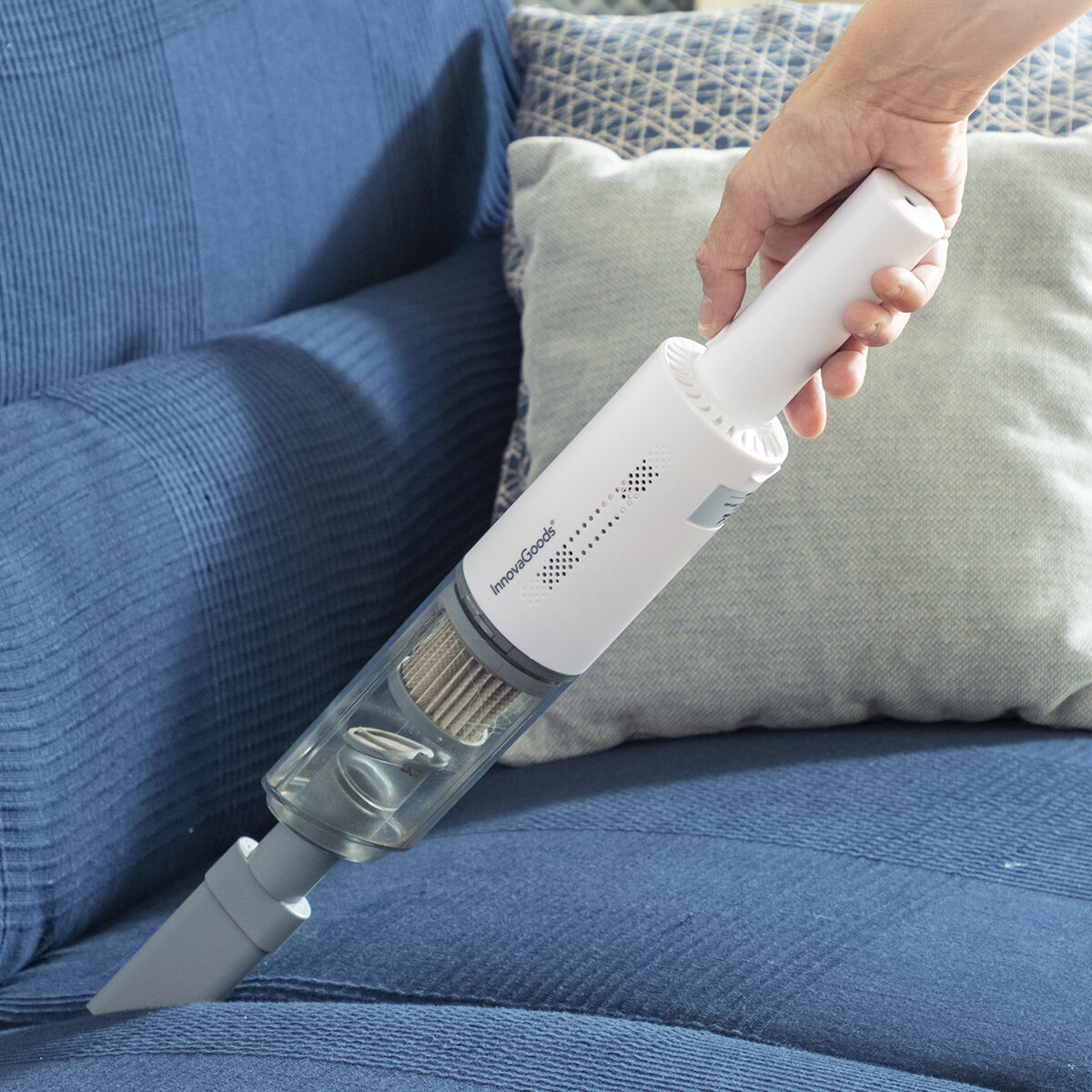 Hancuum InnovaGoods Rechargeable Handheld Vacuum Cleaner with 3 Accessories V0103300_2