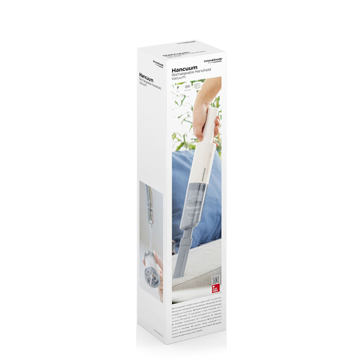 Hancuum InnovaGoods Rechargeable Handheld Vacuum Cleaner with 3 Accessories V0103300_13