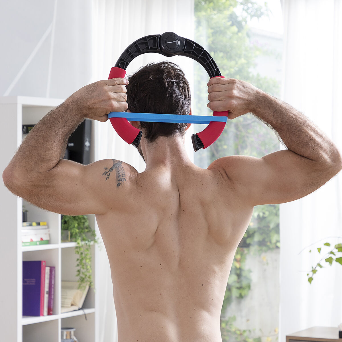 Aparelho de exercícios ajustável para os braços com resistência e guia de exercícios Forcearc InnovaGoods V0103327_5