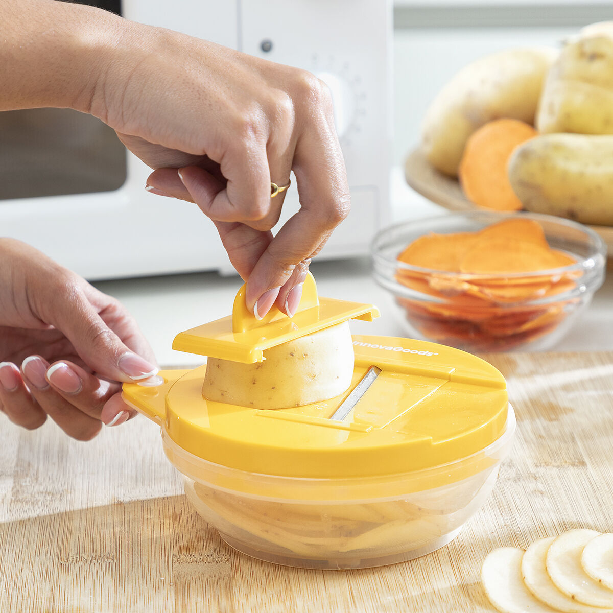 Set para Hacer Chips al Microondas con Mandolina y Recetas Chipit InnovaGoods V0103369_2