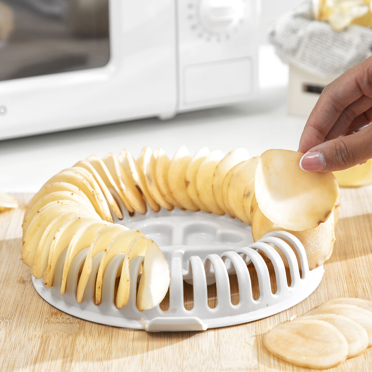 Set para Hacer Chips al Microondas con Mandolina y Recetas Chipit InnovaGoods V0103369_4