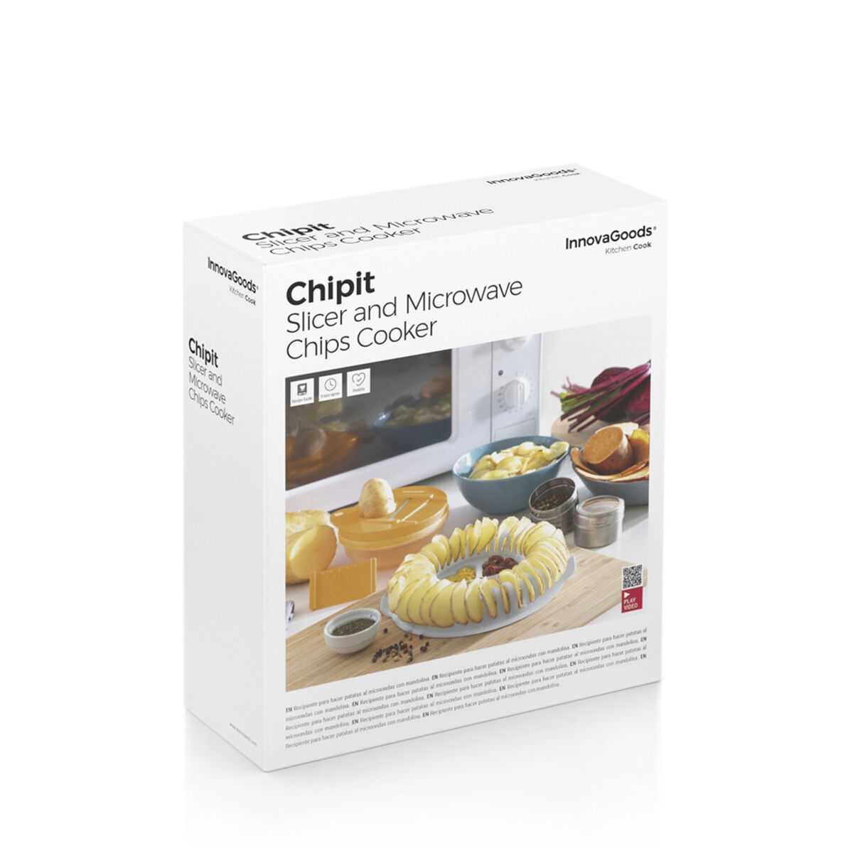 Set para Hacer Chips al Microondas con Mandolina y Recetas Chipit InnovaGoods V0103369_10