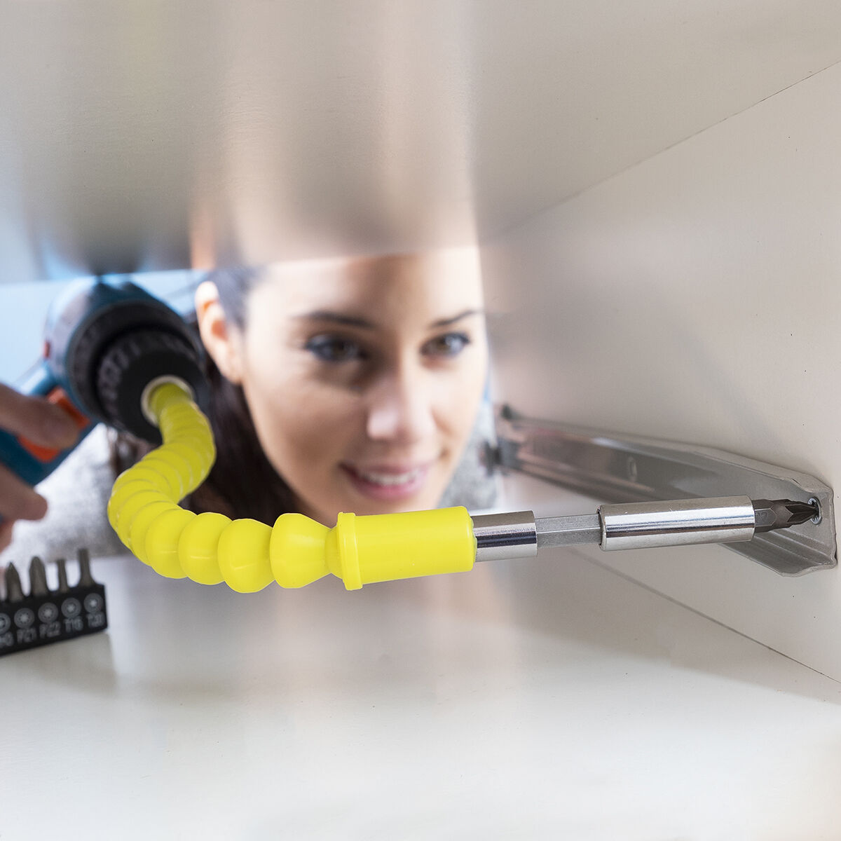 Extensor Flexible Magnético para Atornillador con Accesorios Drillex InnovaGoods V0103407_1