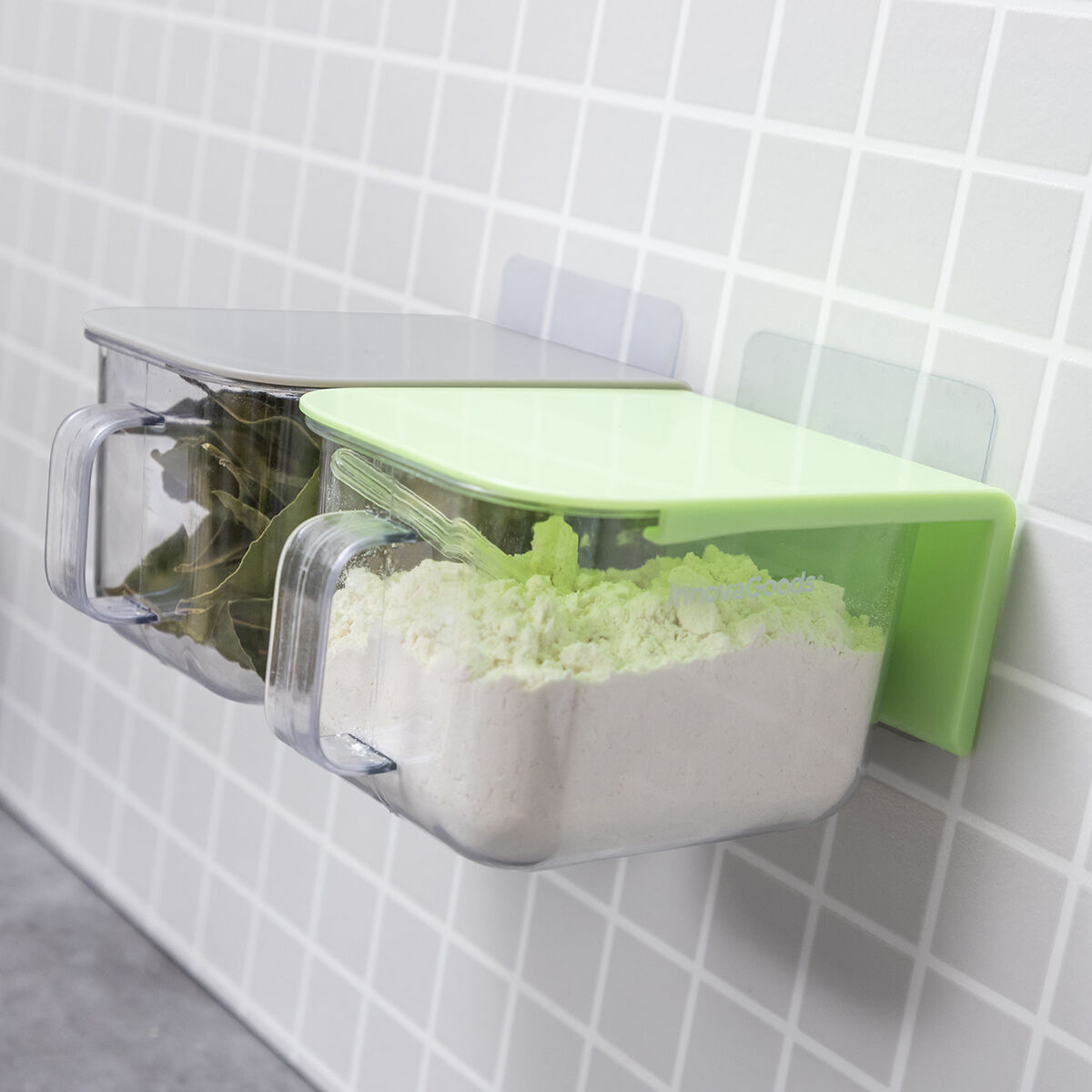 Recipientes de Cocina Adhesivos Extraíbles Handstore InnovaGoods 2 Unidades V0103426_9