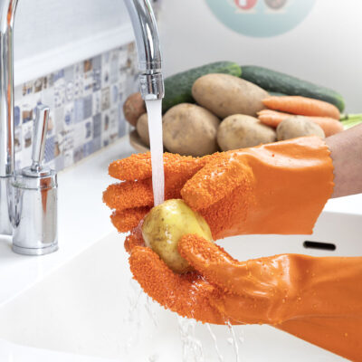 Glinis InnovaGoods Fruit and Vegetable Cleaning Gloves