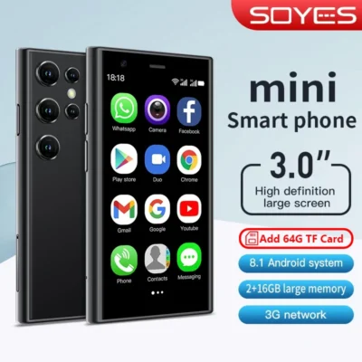 OYES S23 Pro y Mini 24 Mini Smartphones Android 8.1 Dual SIM 3.0'' HD Batería de 1000mAh WIFI Bluetooth 3G Teléfono móvil pequeño