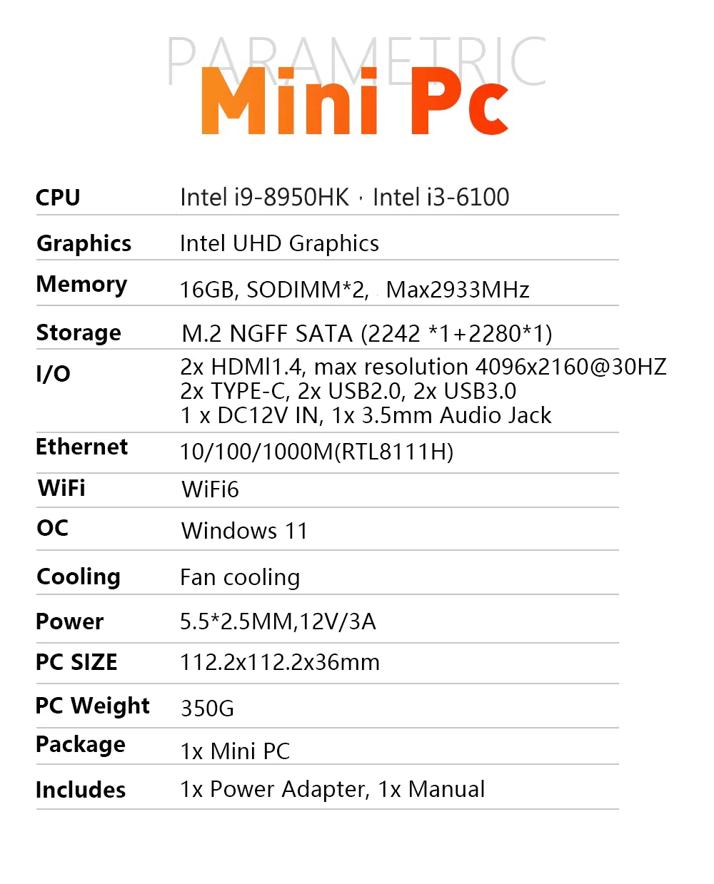 Nueva Mini PC Portátil i9 con Windows 11, Intel Core i9 8950HK, 16GB, 1TB, WiFi de Doble Banda, de 6 Núcleos Nueva Mini PC Portátil i9 con Windows 11, Intel Core i9 8950HK, 16GB, 1TB, WiFi de Doble Banda, de 6 Núcleos - Imagen 18
