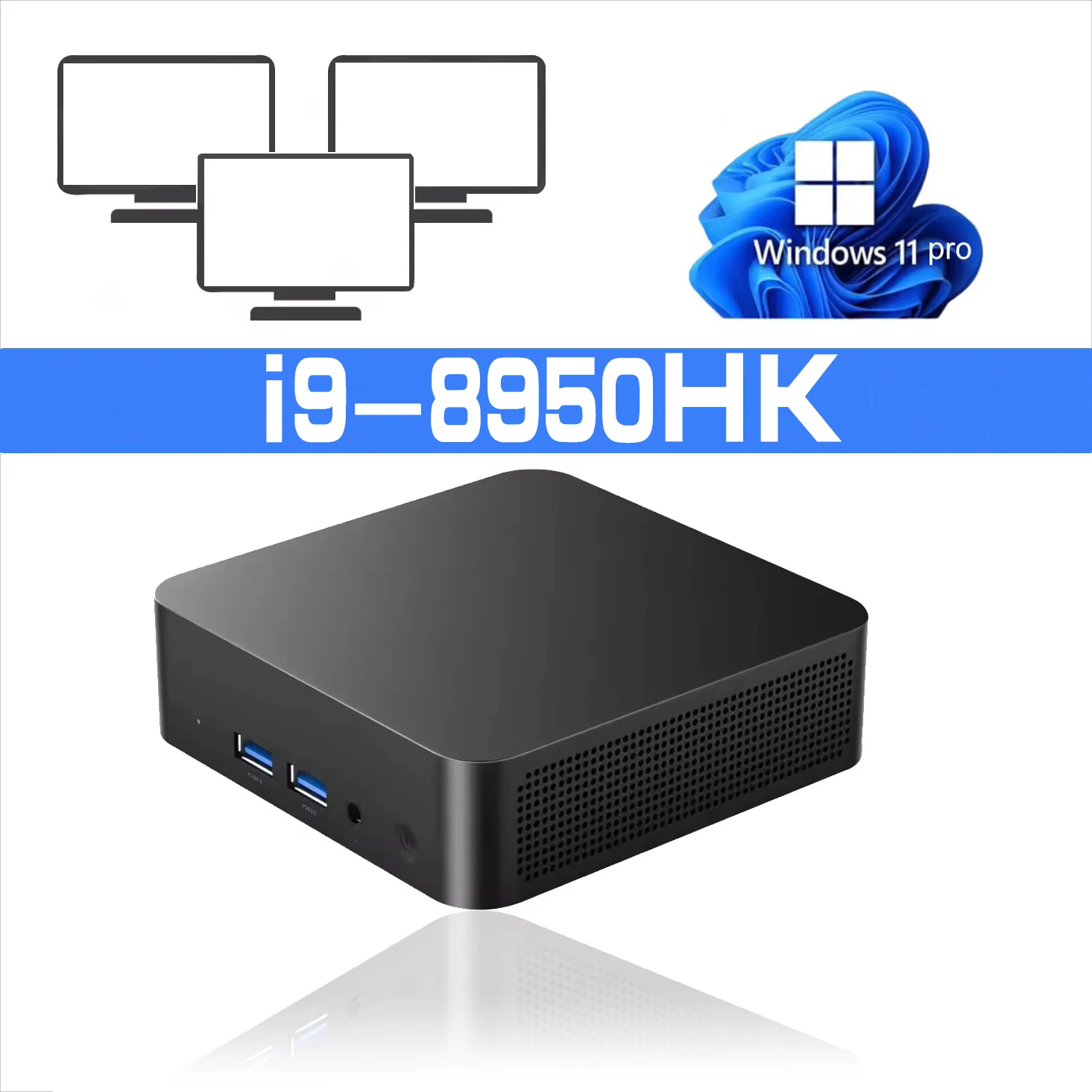 Nueva Mini PC Portátil i9 con Windows 11, Intel Core i9 8950HK, 16GB, 1TB, WiFi de Doble Banda, de 6 Núcleos Nueva Mini PC Portátil i9 con Windows 11, Intel Core i9 8950HK, 16GB, 1TB, WiFi de Doble Banda, de 6 Núcleos - Imagen 8