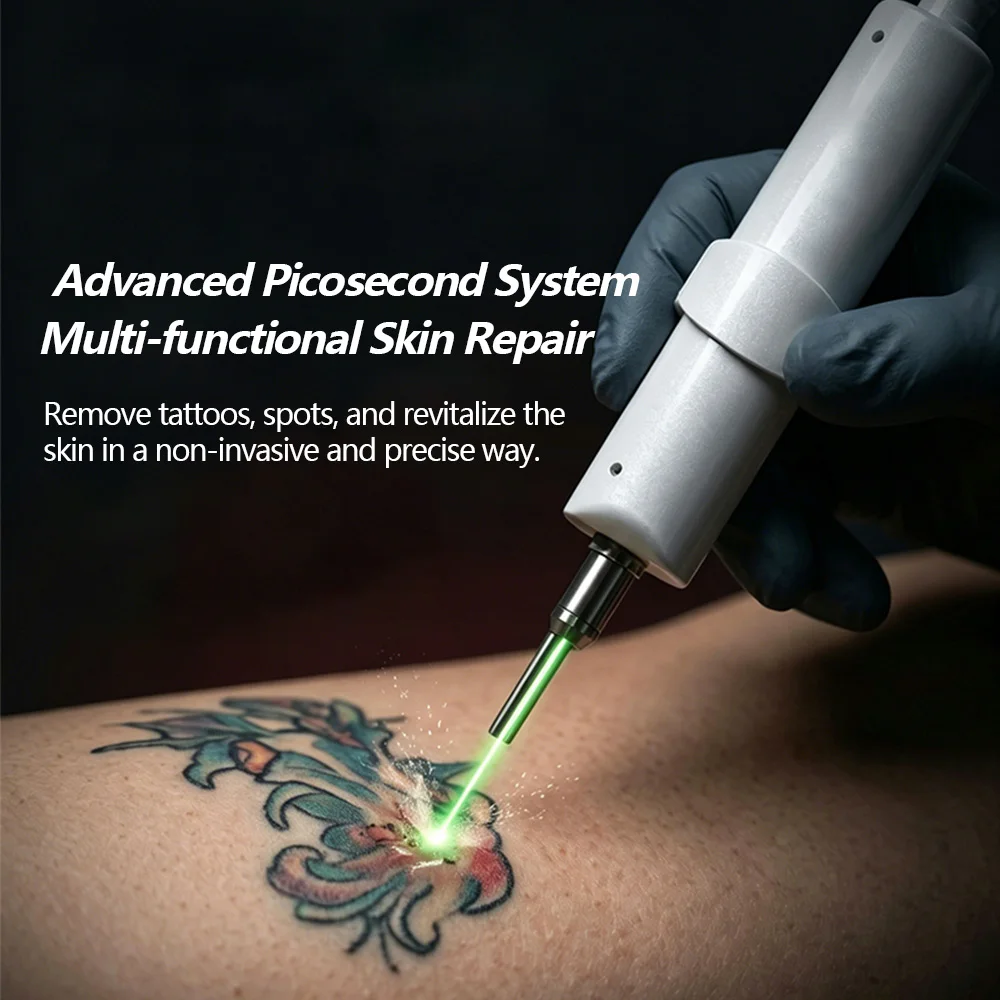 Máquina de belleza 2 en 1 de alta potencia, 6000 W, para la depilación permanente y la eliminación de tatuajes, uso profesional en tratamientos faciales. Máquina de belleza 2 en 1 de alta potencia, 6000 W, para la depilación permanente y la eliminación de tatuajes, uso profesional en tratamientos faciales. - Imagen 4
