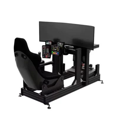 Simulador de Cabina de Conducción para PS5, Simulador de Carreras de Aluminio, Compatible con Fanatec DD Pro, Simulador de Carreras Casero