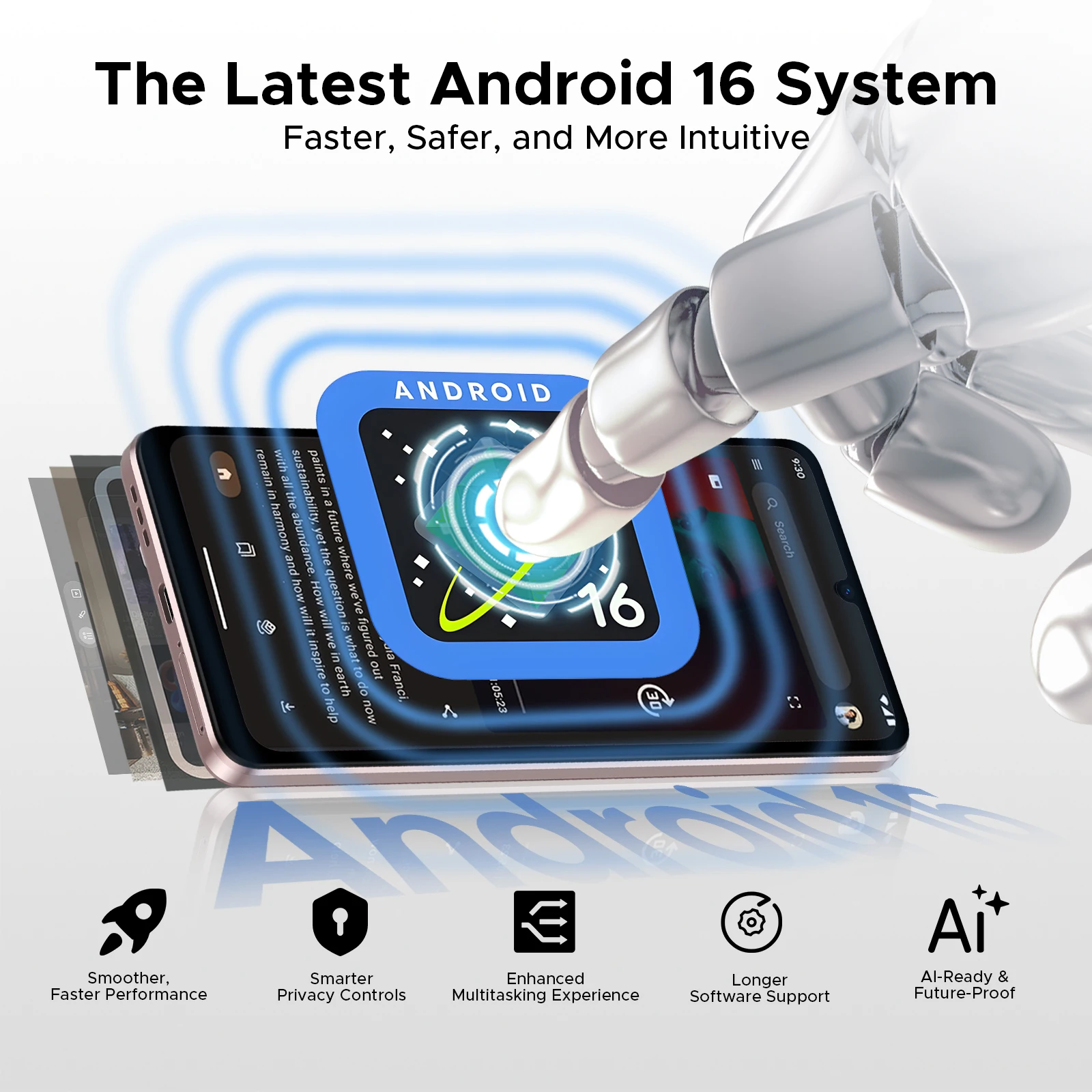 Versión Global DOOGEE Note58 Pro Smartphone Pantalla HD+ de 6.75″ 32GB(8+24) 256GB Batería de 6250mAh NFC Android 15 Teléfono Móvil Versión Global DOOGEE Note58 Pro Smartphone Pantalla HD+ de 6.75" 32GB(8+24) 256GB Batería de 6250mAh NFC Android 15 Teléfono Móvil - Imagen 2