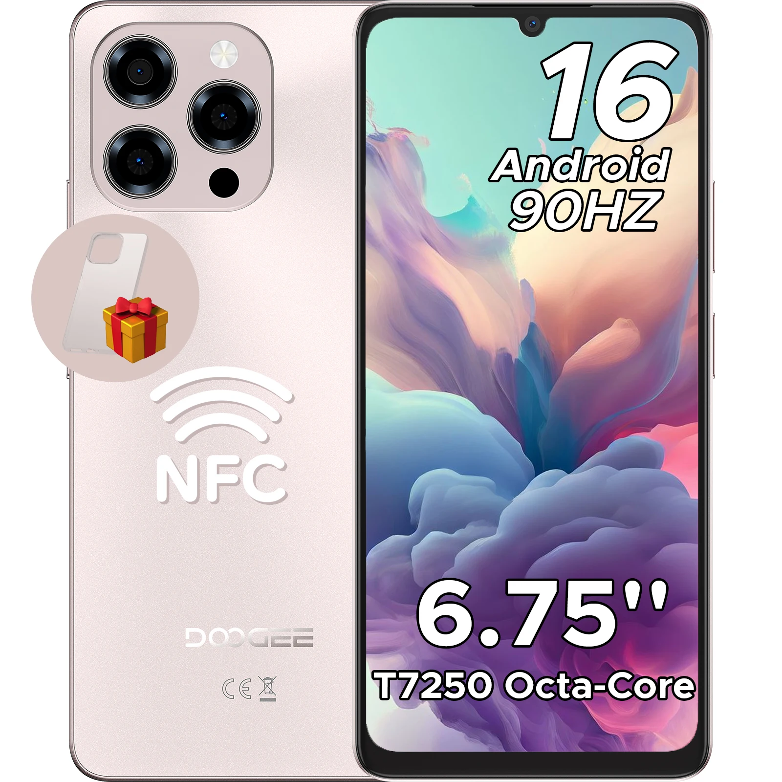 Versión Global DOOGEE Note58 Pro Smartphone Pantalla HD+ de 6.75″ 32GB(8+24) 256GB Batería de 6250mAh NFC Android 15 Teléfono Móvil Versión Global DOOGEE Note58 Pro Smartphone Pantalla HD+ de 6.75" 32GB(8+24) 256GB Batería de 6250mAh NFC Android 15 Teléfono Móvil - Imagen 9