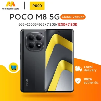 Versión Global Poco M8 5G 512GB 256GB Snapdragon 6 Gen 3 Smartphone Cámara de 50MP Pantalla AMOLED de 6.77" Batería de 5520mAh 45W Teléfono Móvil Poco