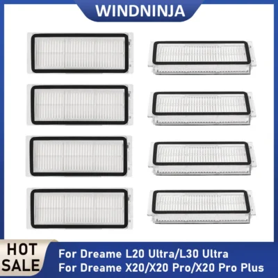Repuesto de filtro HEPA de alta eficiencia para aspiradora robot Dreame L20 Ultra/L30 Ultra/X20/X20 Pro/X20 Pro Plus