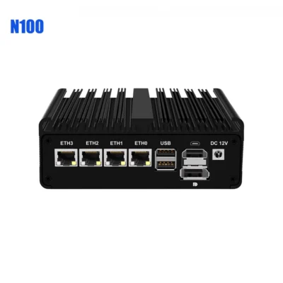 Router Firewall Intel N150 N100 N6000 J6412 Mini Ordenador de Bolsillo 4x2.5G i226 LAN Mini PC sin Ventilador pfSense PVE ESXi