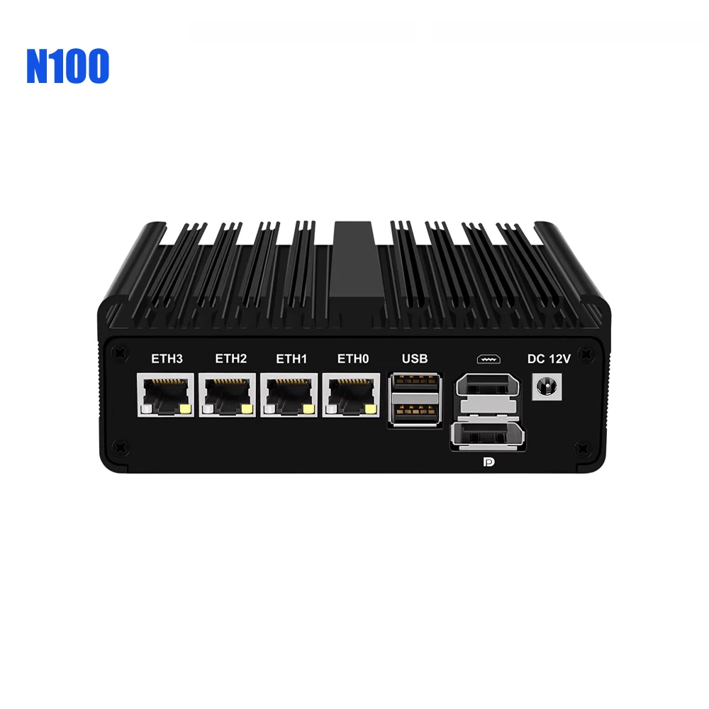 Router Firewall Intel N150 N100 N6000 J6412 Mini Ordenador de Bolsillo 4×2.5G i226 LAN Mini PC sin Ventilador pfSense PVE ESXi Router Firewall Intel N150 N100 N6000 J6412 Mini Ordenador de Bolsillo 4x2.5G i226 LAN Mini PC sin Ventilador pfSense PVE ESXi
