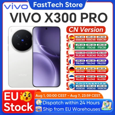Teléfono VIVO X300 Pro 5G, Dimensity 9500, Pantalla AMOLED 6.78″, 6510mAh, Carga Rápida de 90W, Cámara Teleobjetivo ZEISS APO de 200MP, NFC, OTG