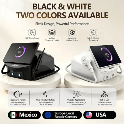 Máquina de belleza 2 en 1 de alta potencia, 6000 W, para la depilación permanente y la eliminación de tatuajes, uso profesional en tratamientos faciales.